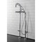 Aqua Vintage CCK8401DX Freestanding Tub Faucet with Supply Line, Stop Valve, Polished Chrome CCK8401DX - alternate 5
